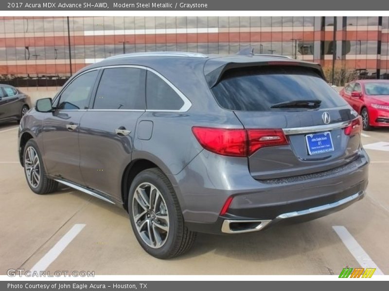 Modern Steel Metallic / Graystone 2017 Acura MDX Advance SH-AWD