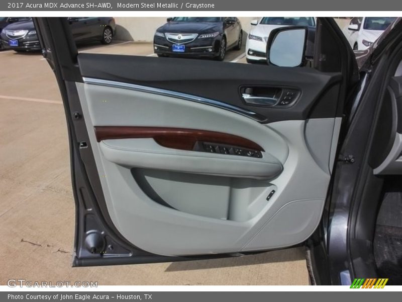 Modern Steel Metallic / Graystone 2017 Acura MDX Advance SH-AWD