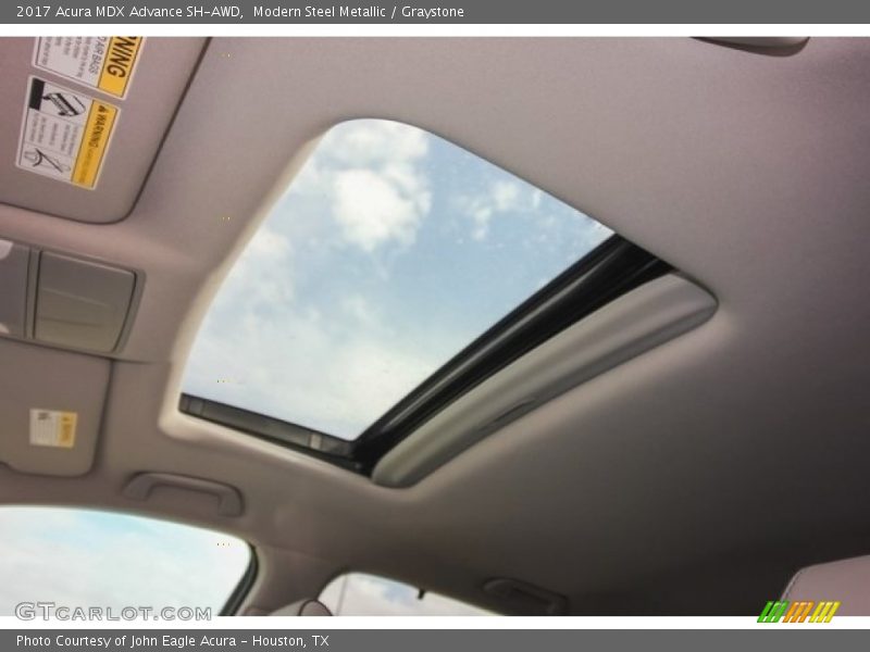 Modern Steel Metallic / Graystone 2017 Acura MDX Advance SH-AWD