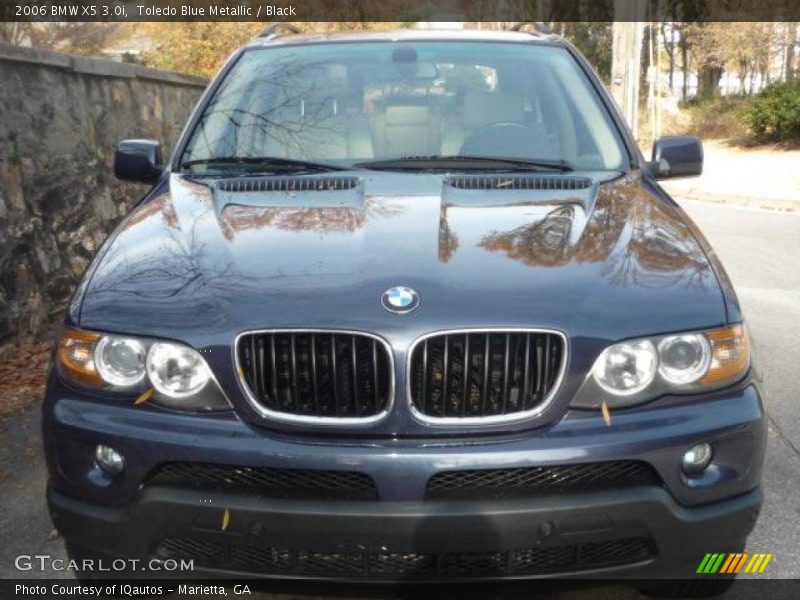 Toledo Blue Metallic / Black 2006 BMW X5 3.0i