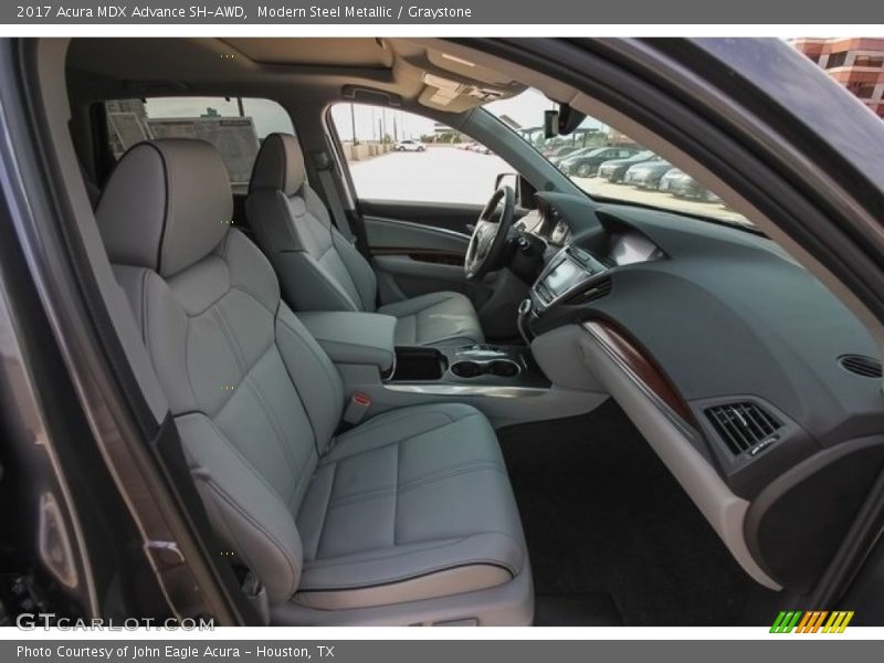 Modern Steel Metallic / Graystone 2017 Acura MDX Advance SH-AWD
