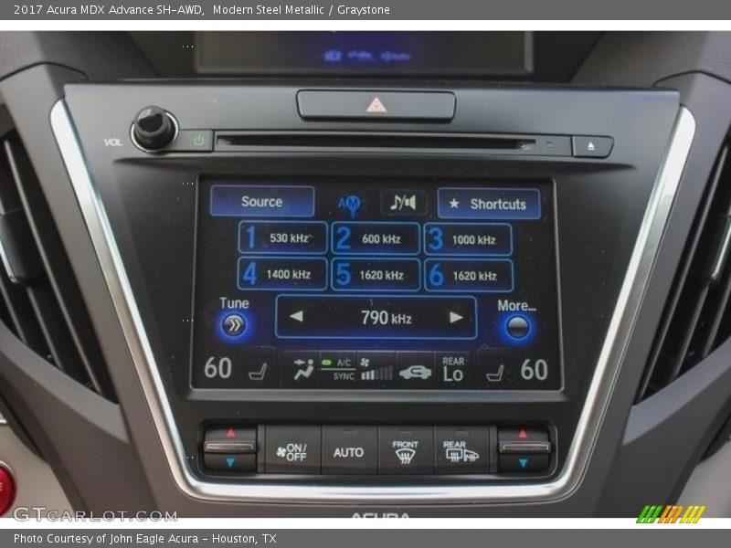 Modern Steel Metallic / Graystone 2017 Acura MDX Advance SH-AWD