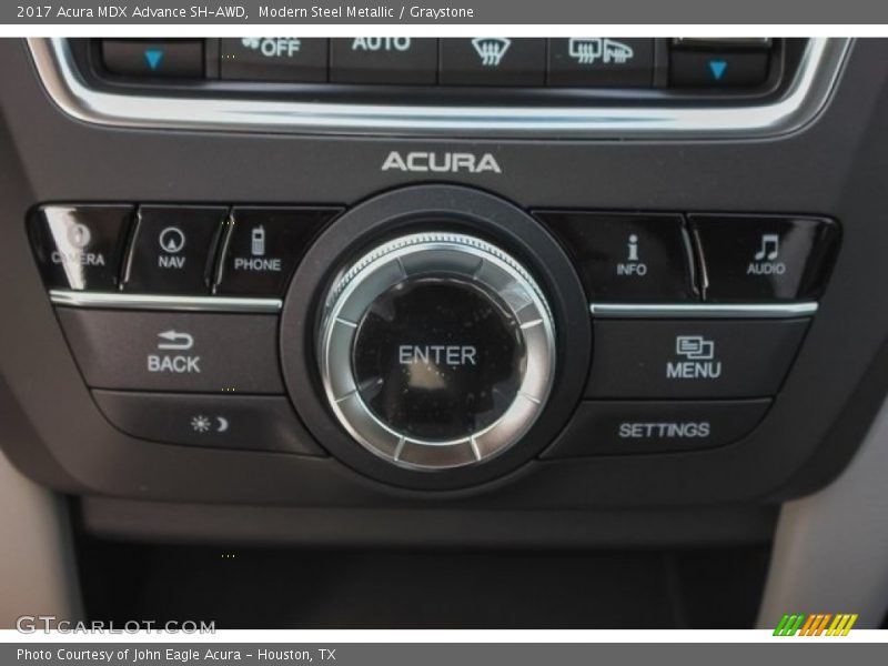 Modern Steel Metallic / Graystone 2017 Acura MDX Advance SH-AWD