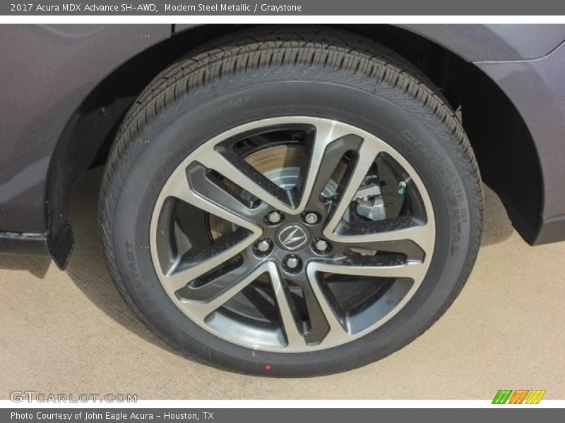 Modern Steel Metallic / Graystone 2017 Acura MDX Advance SH-AWD