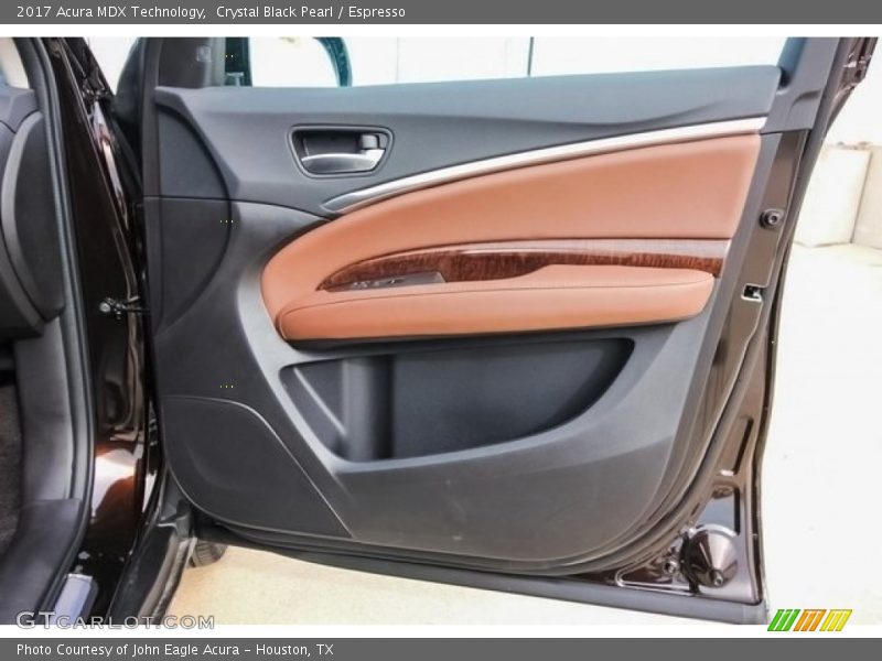 Crystal Black Pearl / Espresso 2017 Acura MDX Technology
