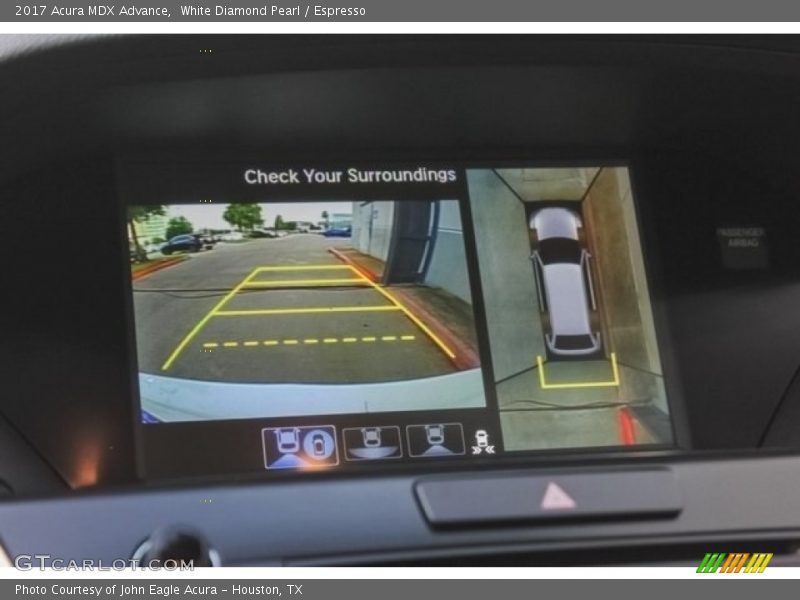 White Diamond Pearl / Espresso 2017 Acura MDX Advance