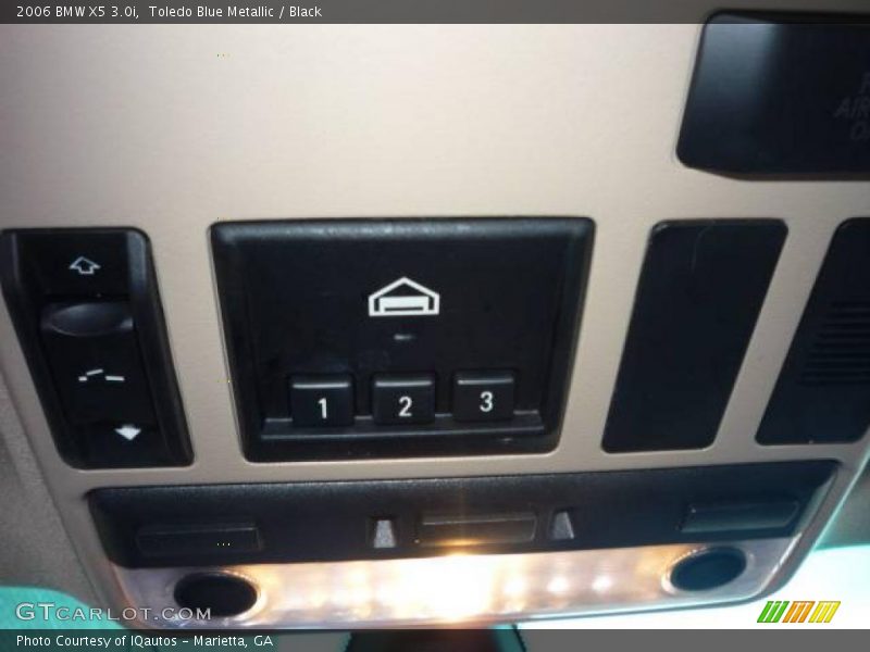 Toledo Blue Metallic / Black 2006 BMW X5 3.0i
