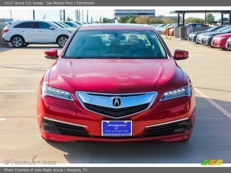 San Marino Red / Parchment 2017 Acura TLX Sedan