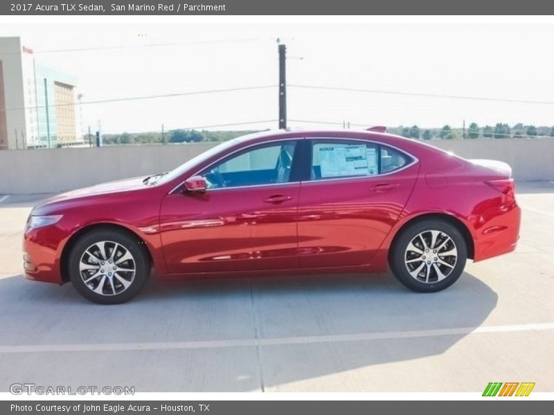 San Marino Red / Parchment 2017 Acura TLX Sedan