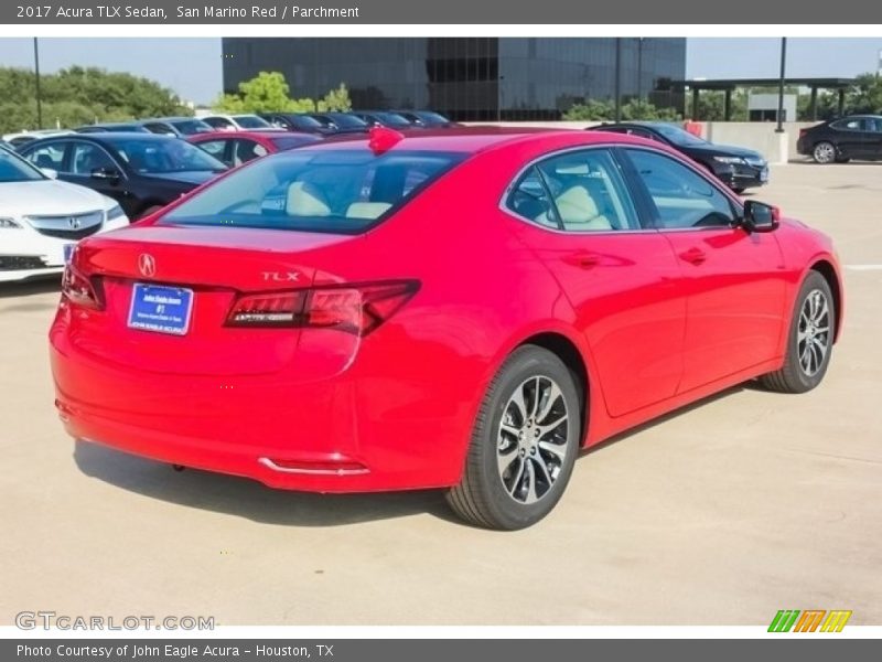 San Marino Red / Parchment 2017 Acura TLX Sedan