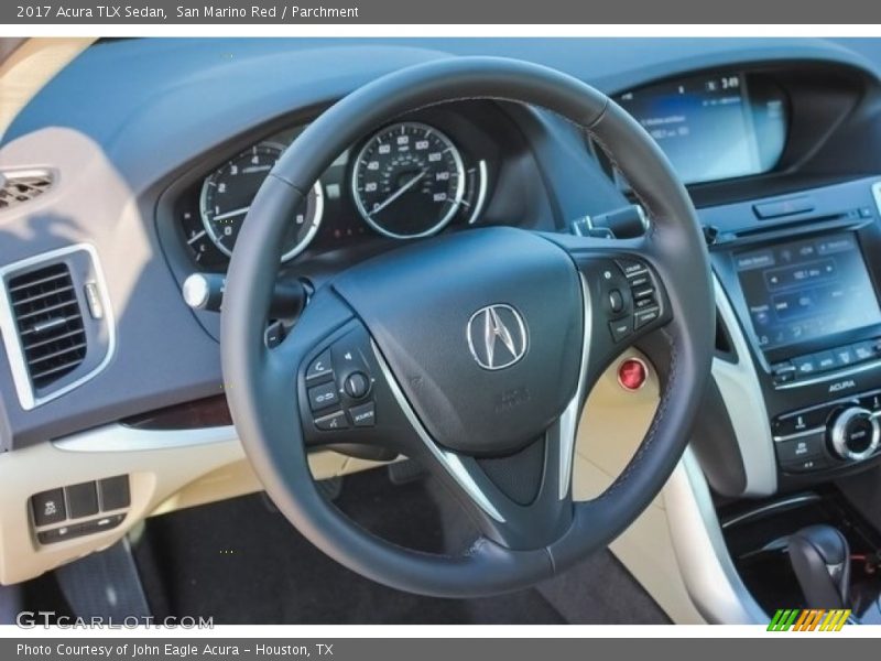 San Marino Red / Parchment 2017 Acura TLX Sedan