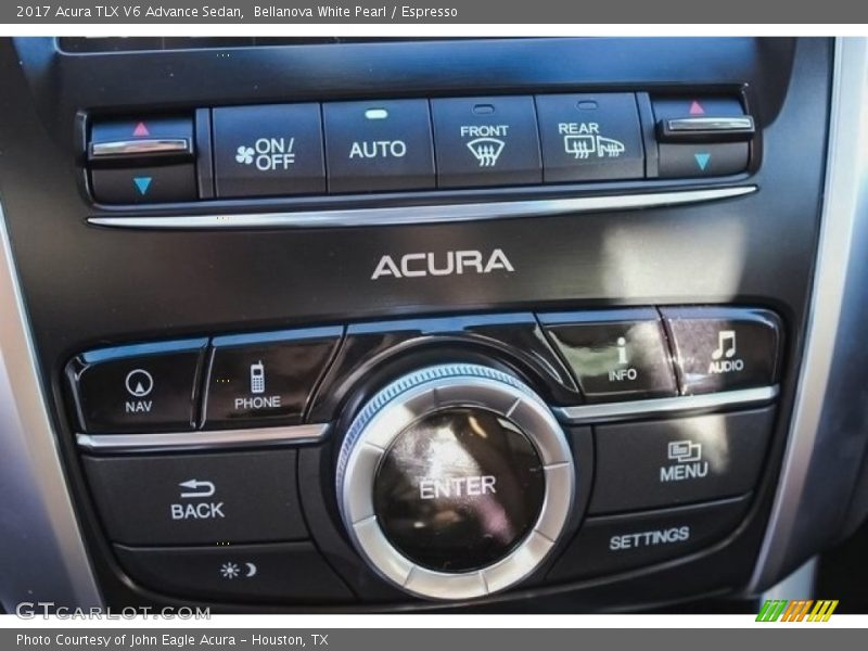 Bellanova White Pearl / Espresso 2017 Acura TLX V6 Advance Sedan