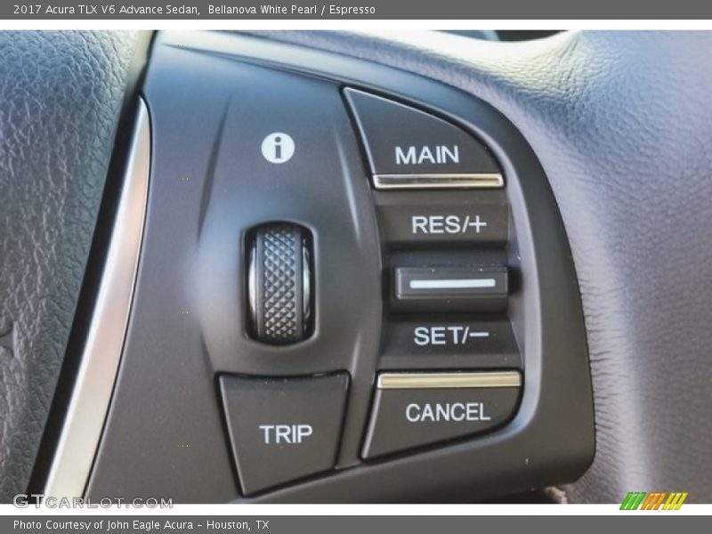 Bellanova White Pearl / Espresso 2017 Acura TLX V6 Advance Sedan