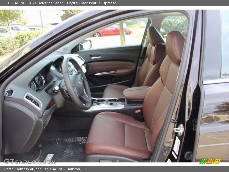  2017 TLX V6 Advance Sedan Espresso Interior