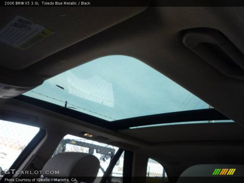Toledo Blue Metallic / Black 2006 BMW X5 3.0i