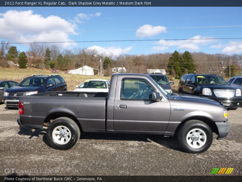 Dark Shadow Grey Metallic / Medium Dark Flint 2011 Ford Ranger XL Regular Cab