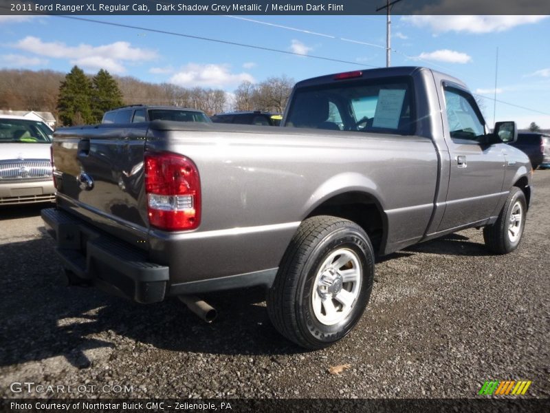 Dark Shadow Grey Metallic / Medium Dark Flint 2011 Ford Ranger XL Regular Cab
