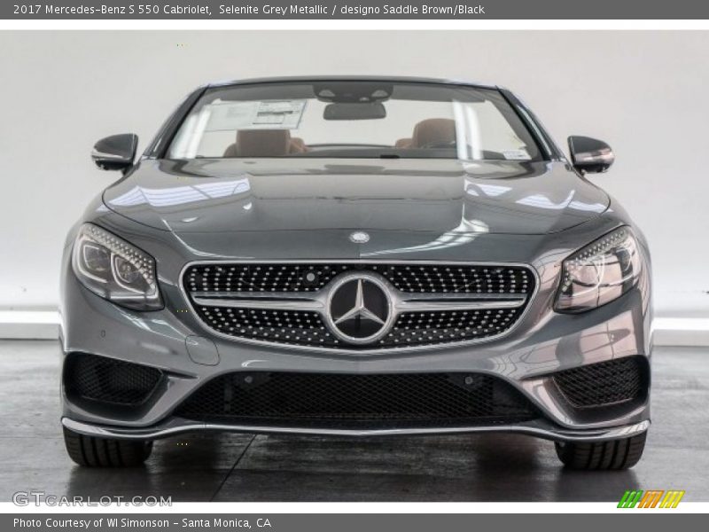 Selenite Grey Metallic / designo Saddle Brown/Black 2017 Mercedes-Benz S 550 Cabriolet