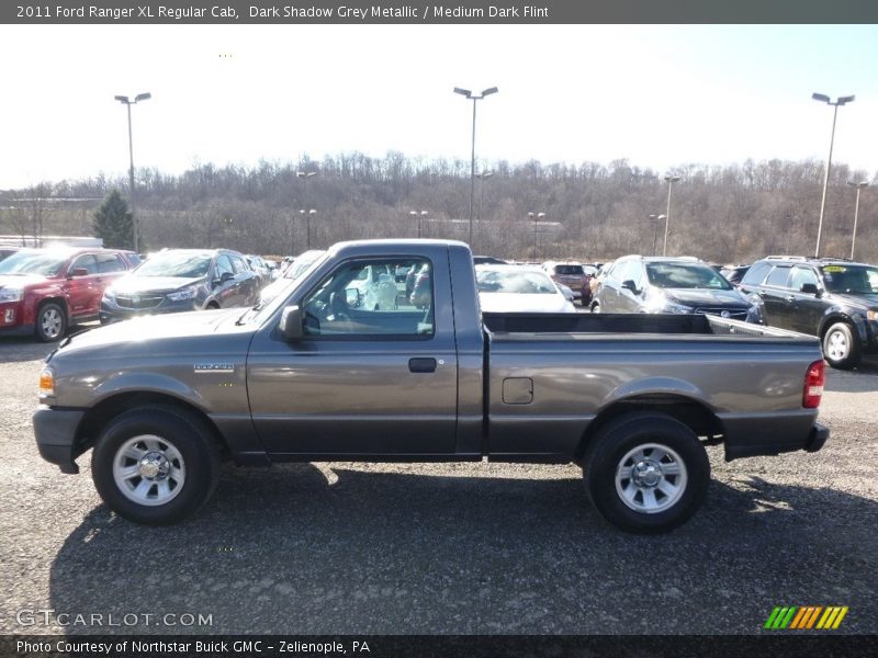 Dark Shadow Grey Metallic / Medium Dark Flint 2011 Ford Ranger XL Regular Cab