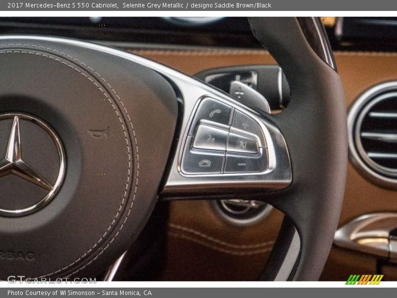 Controls of 2017 S 550 Cabriolet