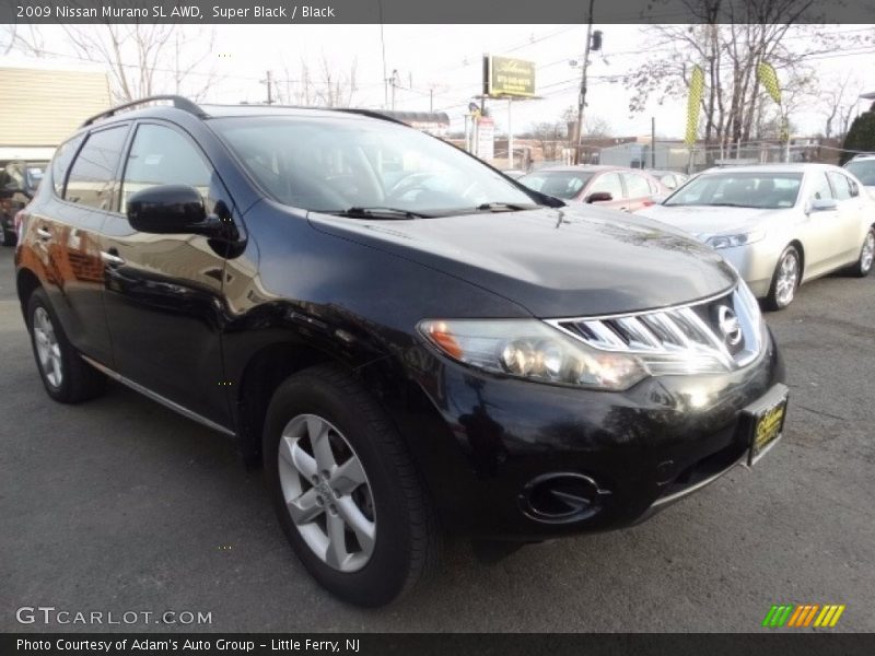 Super Black / Black 2009 Nissan Murano SL AWD