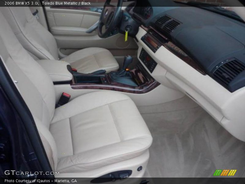 Toledo Blue Metallic / Black 2006 BMW X5 3.0i