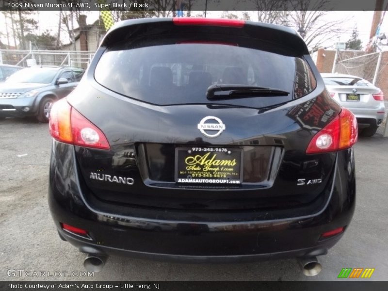 Super Black / Black 2009 Nissan Murano SL AWD