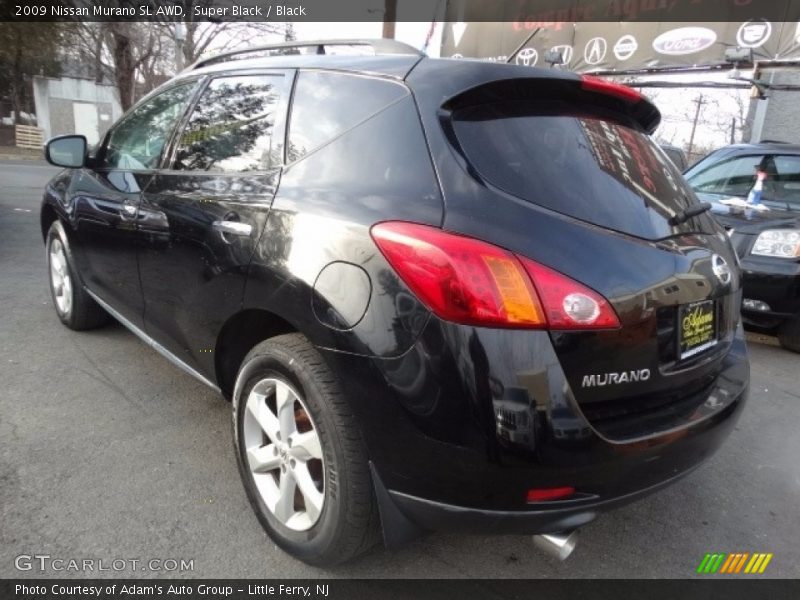 Super Black / Black 2009 Nissan Murano SL AWD