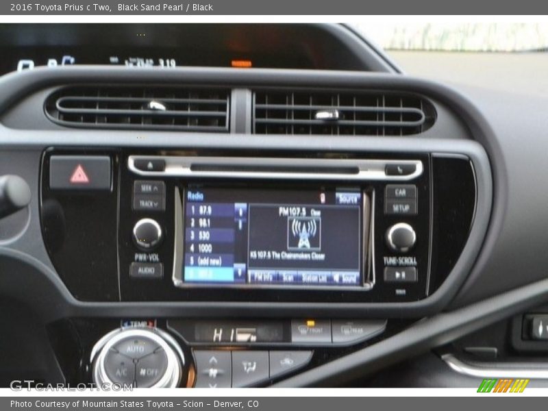 Black Sand Pearl / Black 2016 Toyota Prius c Two