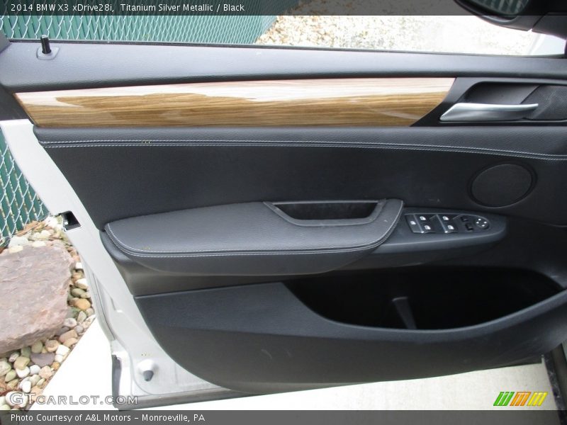 Titanium Silver Metallic / Black 2014 BMW X3 xDrive28i