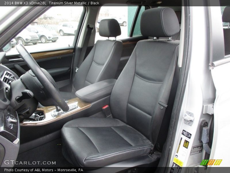 Titanium Silver Metallic / Black 2014 BMW X3 xDrive28i