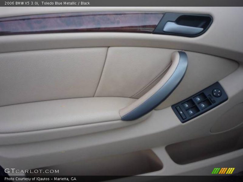 Toledo Blue Metallic / Black 2006 BMW X5 3.0i