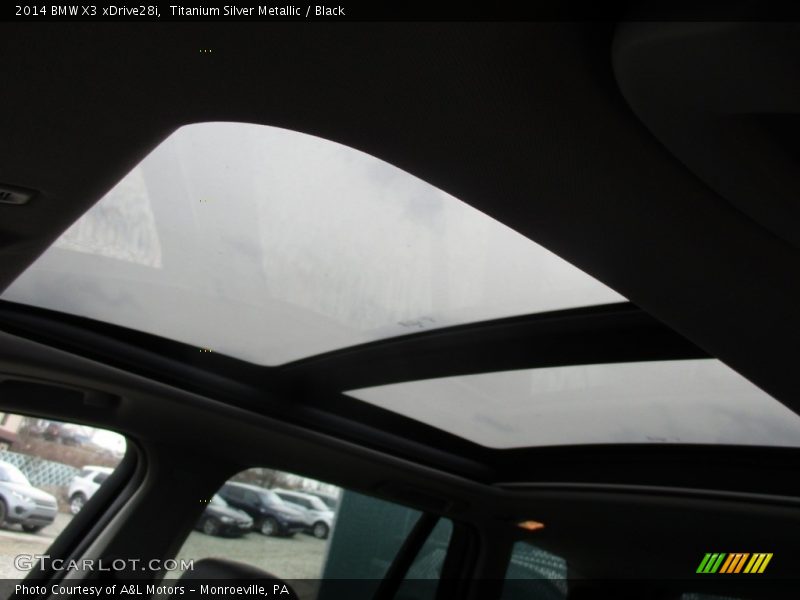 Titanium Silver Metallic / Black 2014 BMW X3 xDrive28i