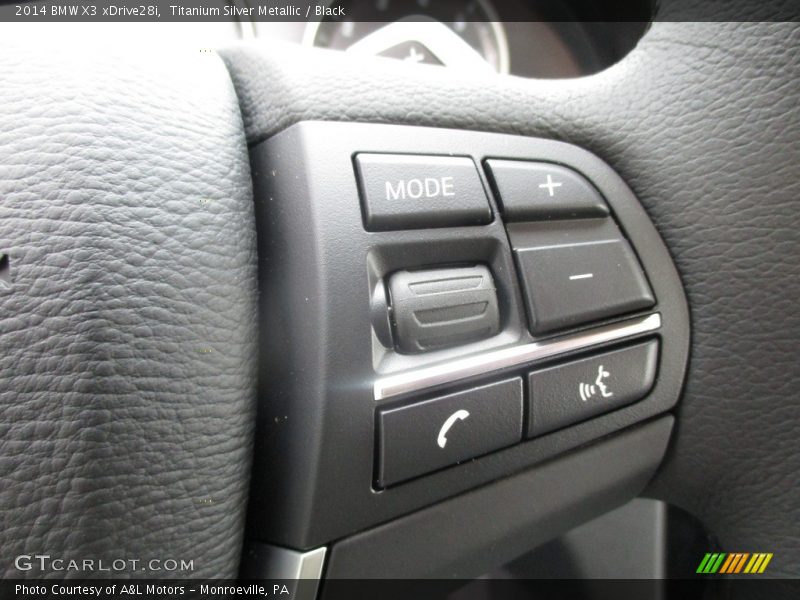 Titanium Silver Metallic / Black 2014 BMW X3 xDrive28i