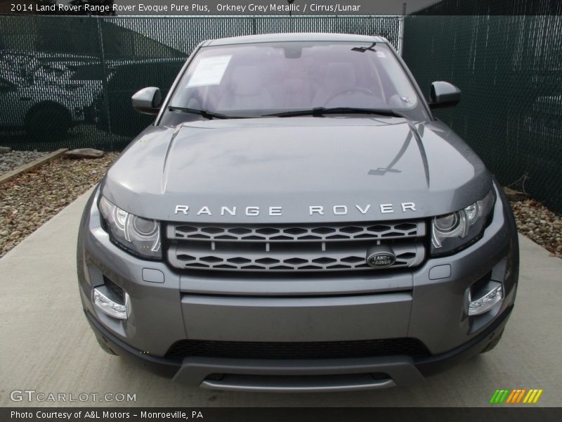 Orkney Grey Metallic / Cirrus/Lunar 2014 Land Rover Range Rover Evoque Pure Plus