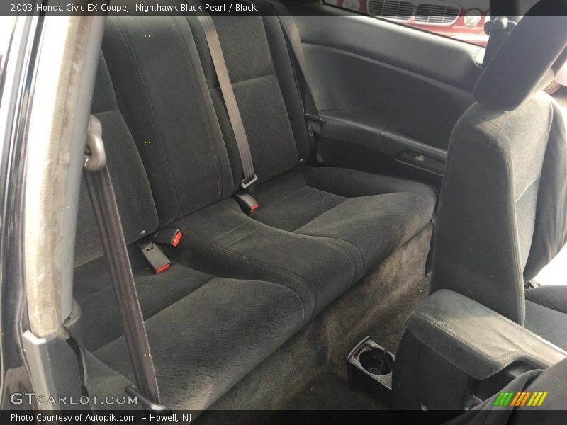 Nighthawk Black Pearl / Black 2003 Honda Civic EX Coupe