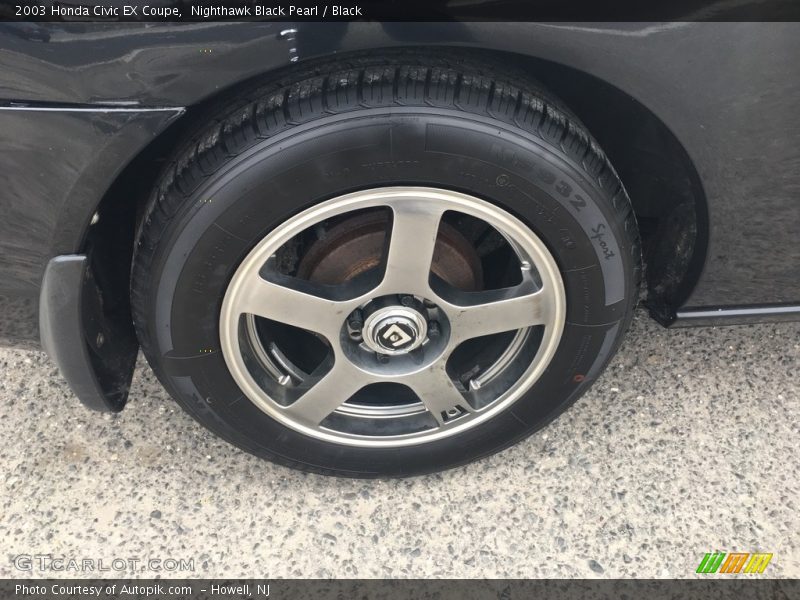 Nighthawk Black Pearl / Black 2003 Honda Civic EX Coupe