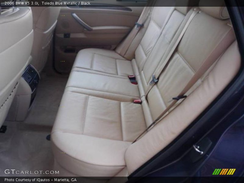 Toledo Blue Metallic / Black 2006 BMW X5 3.0i