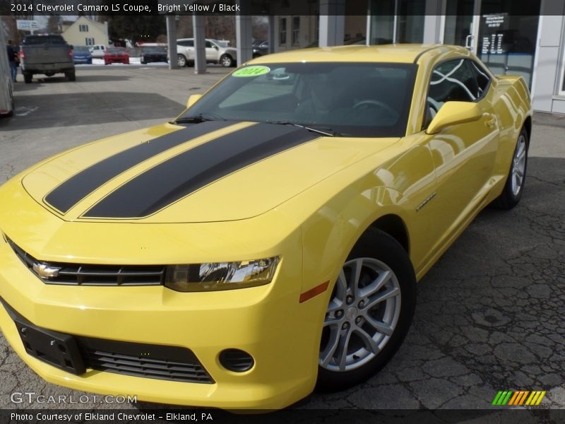 Bright Yellow / Black 2014 Chevrolet Camaro LS Coupe
