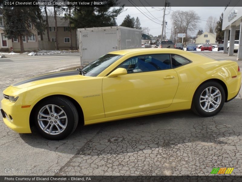 Bright Yellow / Black 2014 Chevrolet Camaro LS Coupe
