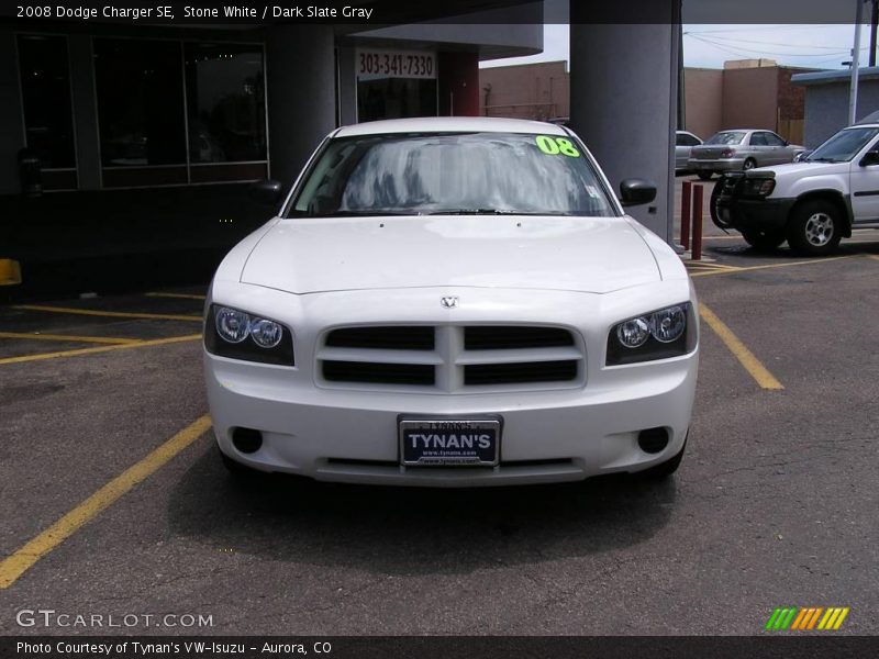 Stone White / Dark Slate Gray 2008 Dodge Charger SE