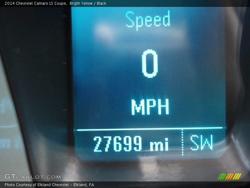 Bright Yellow / Black 2014 Chevrolet Camaro LS Coupe