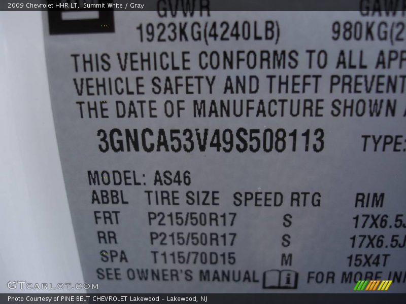 Summit White / Gray 2009 Chevrolet HHR LT