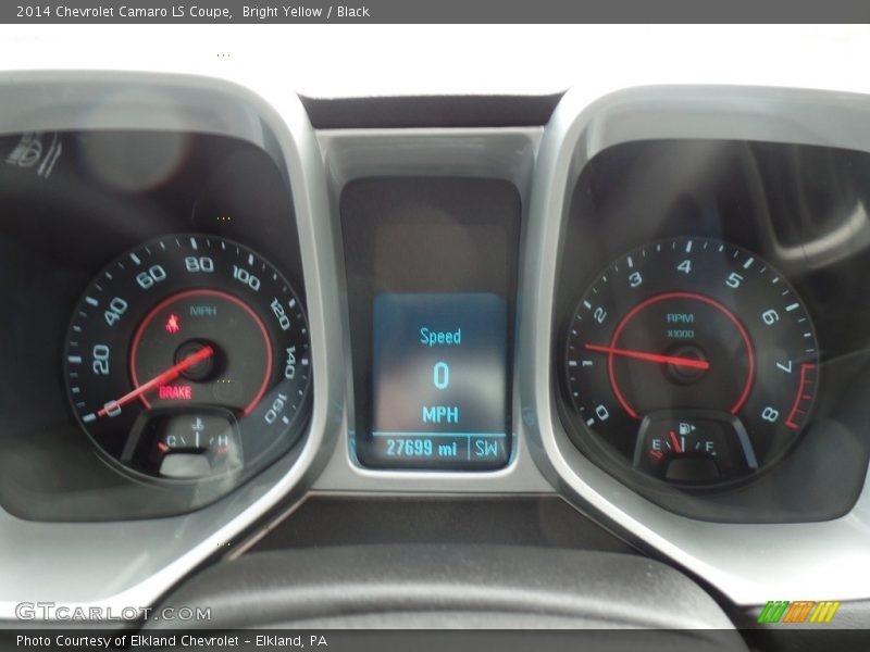 Bright Yellow / Black 2014 Chevrolet Camaro LS Coupe
