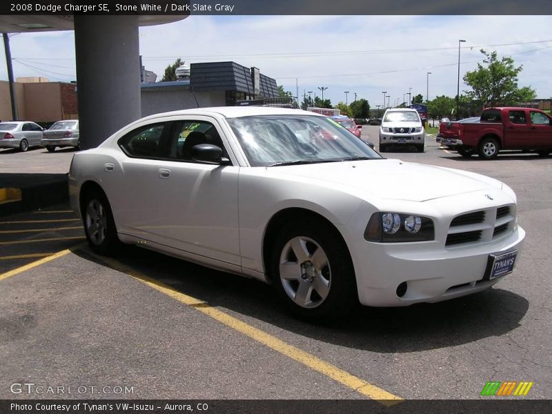 Stone White / Dark Slate Gray 2008 Dodge Charger SE