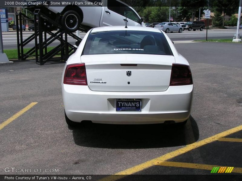 Stone White / Dark Slate Gray 2008 Dodge Charger SE