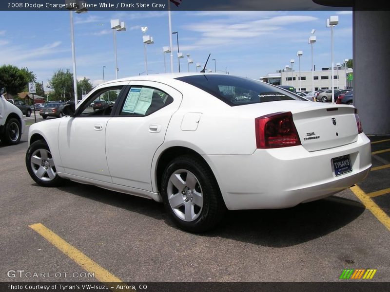 Stone White / Dark Slate Gray 2008 Dodge Charger SE