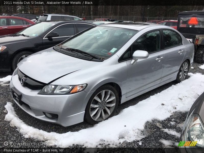 Alabaster Silver Metallic / Black 2011 Honda Civic Si Sedan