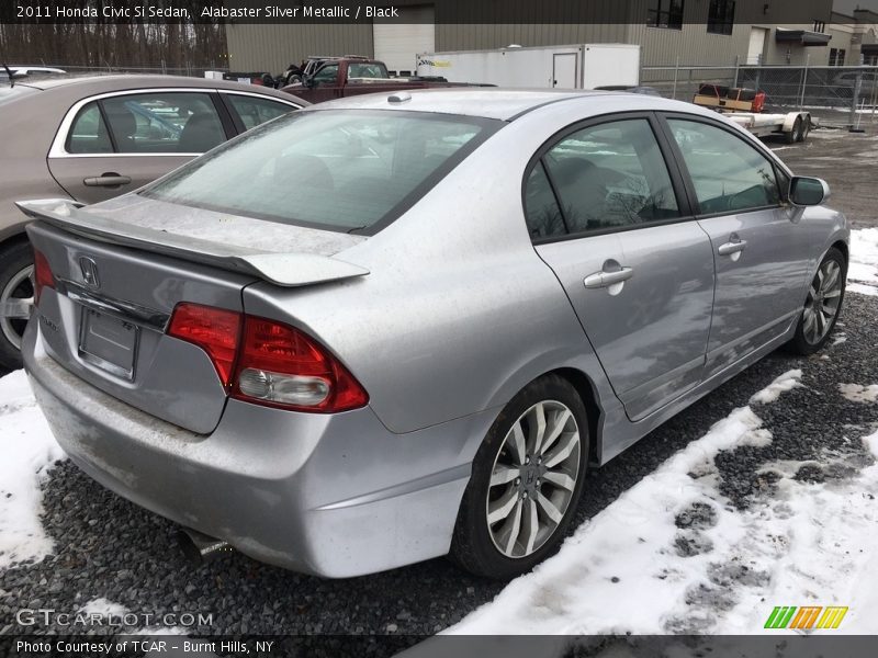 Alabaster Silver Metallic / Black 2011 Honda Civic Si Sedan