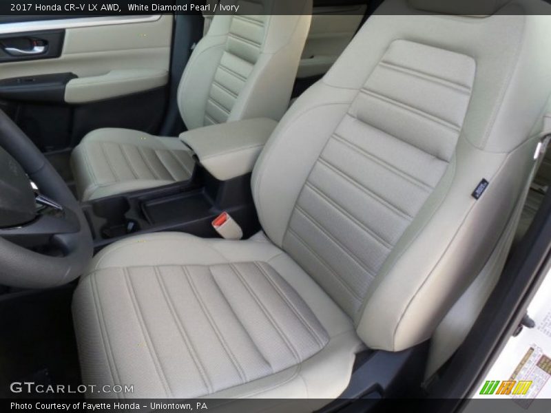 White Diamond Pearl / Ivory 2017 Honda CR-V LX AWD